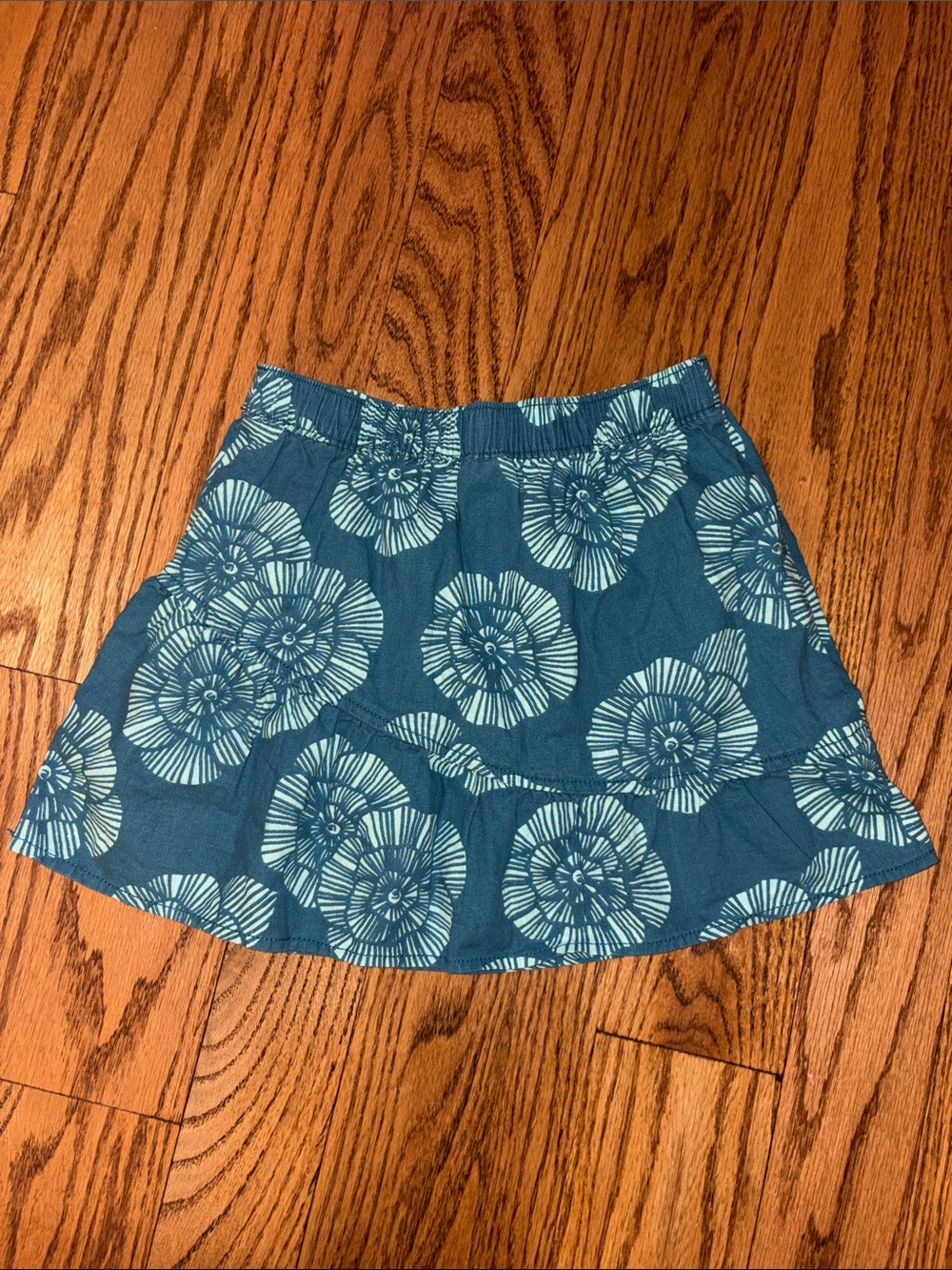 Carter’s Kids (Size 7) Teal Floral A-Line Skirt